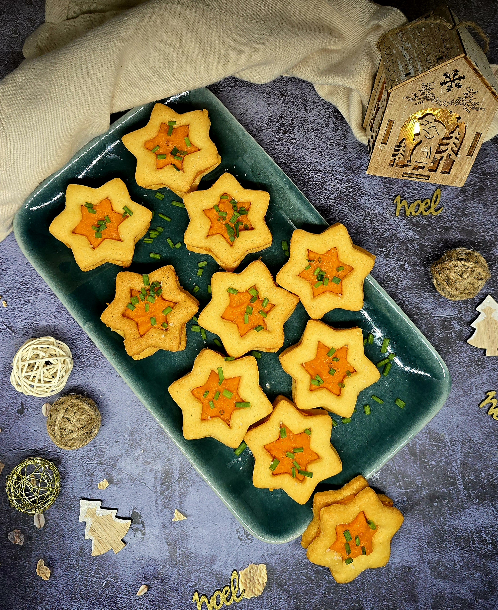 Sablés parmesan carotte