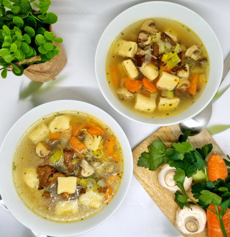 Bouillon aux légumes et gnocchis 173 Bouillon aux légumes et gnocchis