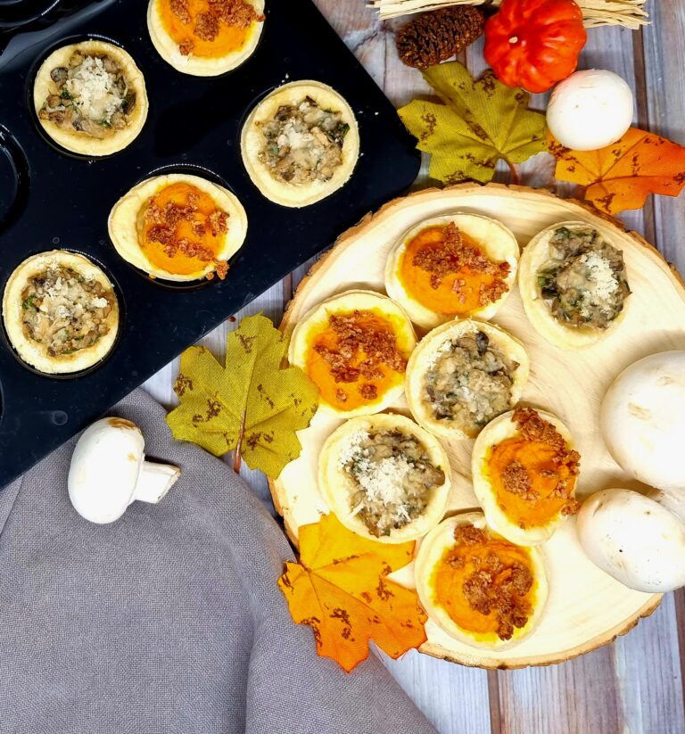 Mini quiches champignons ou potimarron 174 Mini quiches champignons ou potimarron