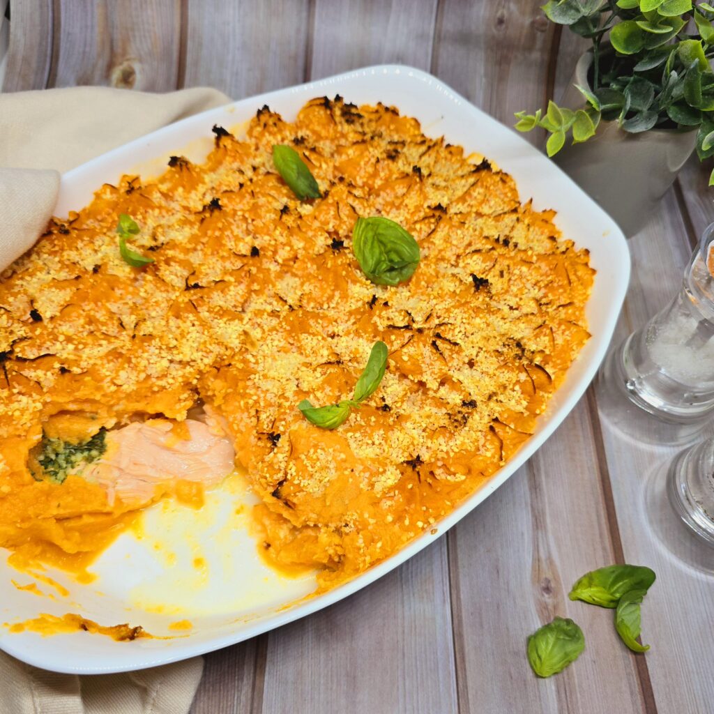 Parmentier de saumon et patates douces