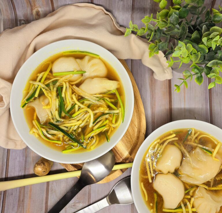 Bouillon aux raviolis chinois 152 Bouillon aux raviolis chinois