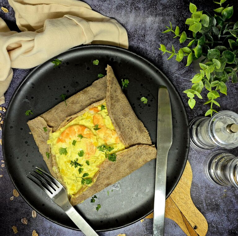 Galette aux crevettes et poireaux 172 Galette aux crevettes et poireaux