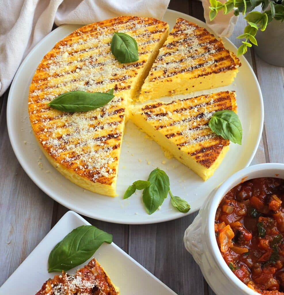 Galette de polenta et chorizo