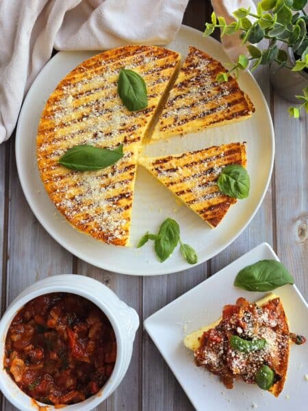 Galette de polenta et chorizo