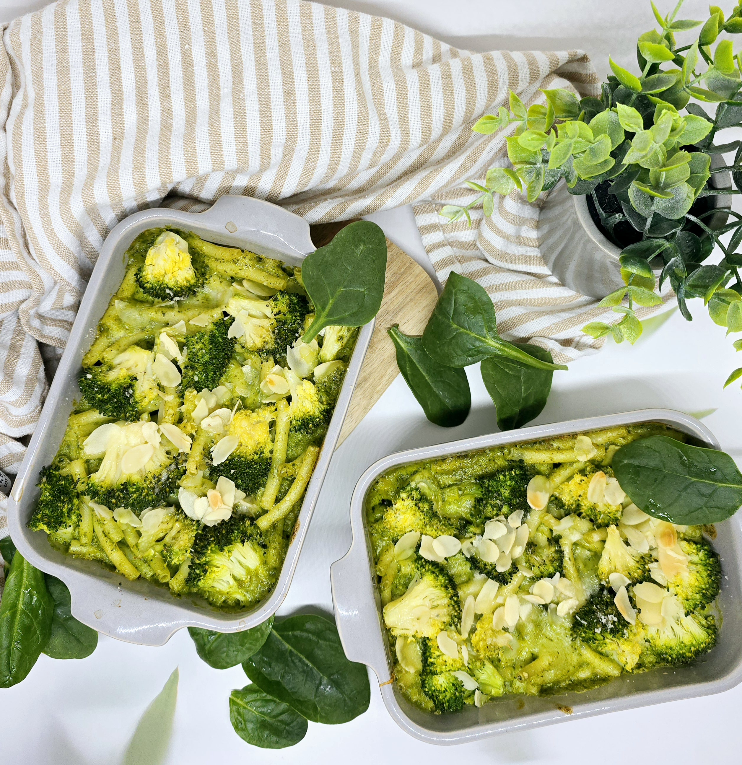 Mac and cheese au pesto d'épinards et brocolis