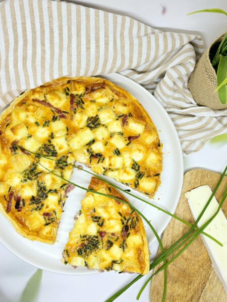 Quiche au bacon et au brie