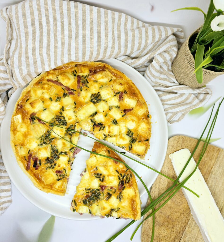Quiche au bacon et au brie
