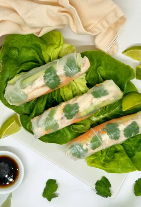 Rouleaux de printemps au poulet