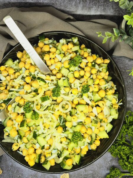 Salade de pois chiches et morue