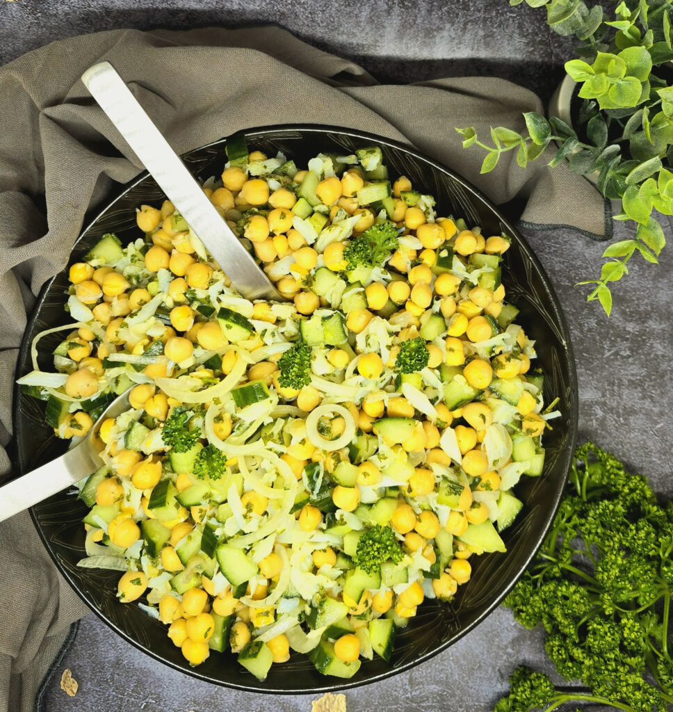 Salade de pois chiches et morue