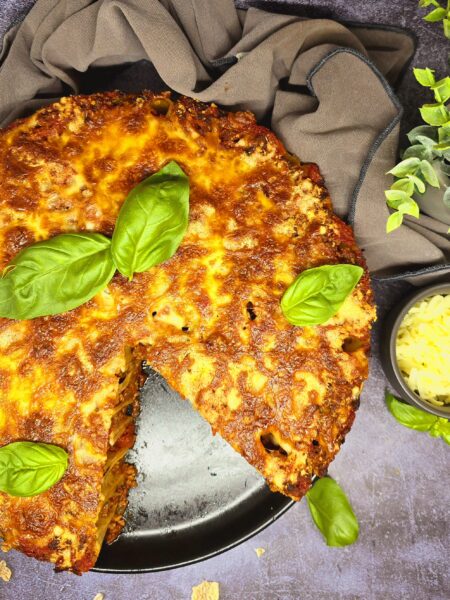 Gâteau de rigatonis à la bolognaise