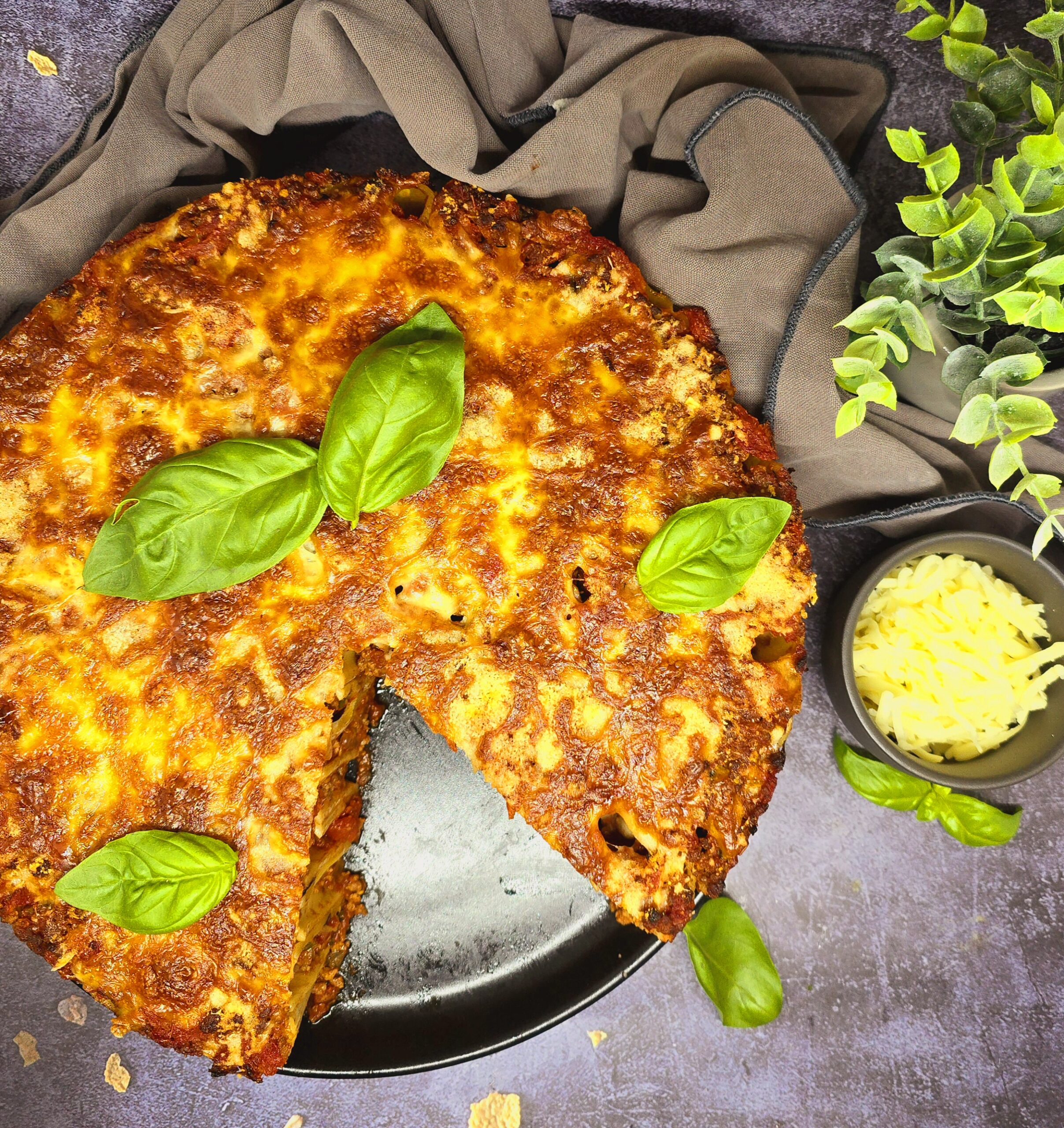 Gâteau de rigatonis à la bolognaise