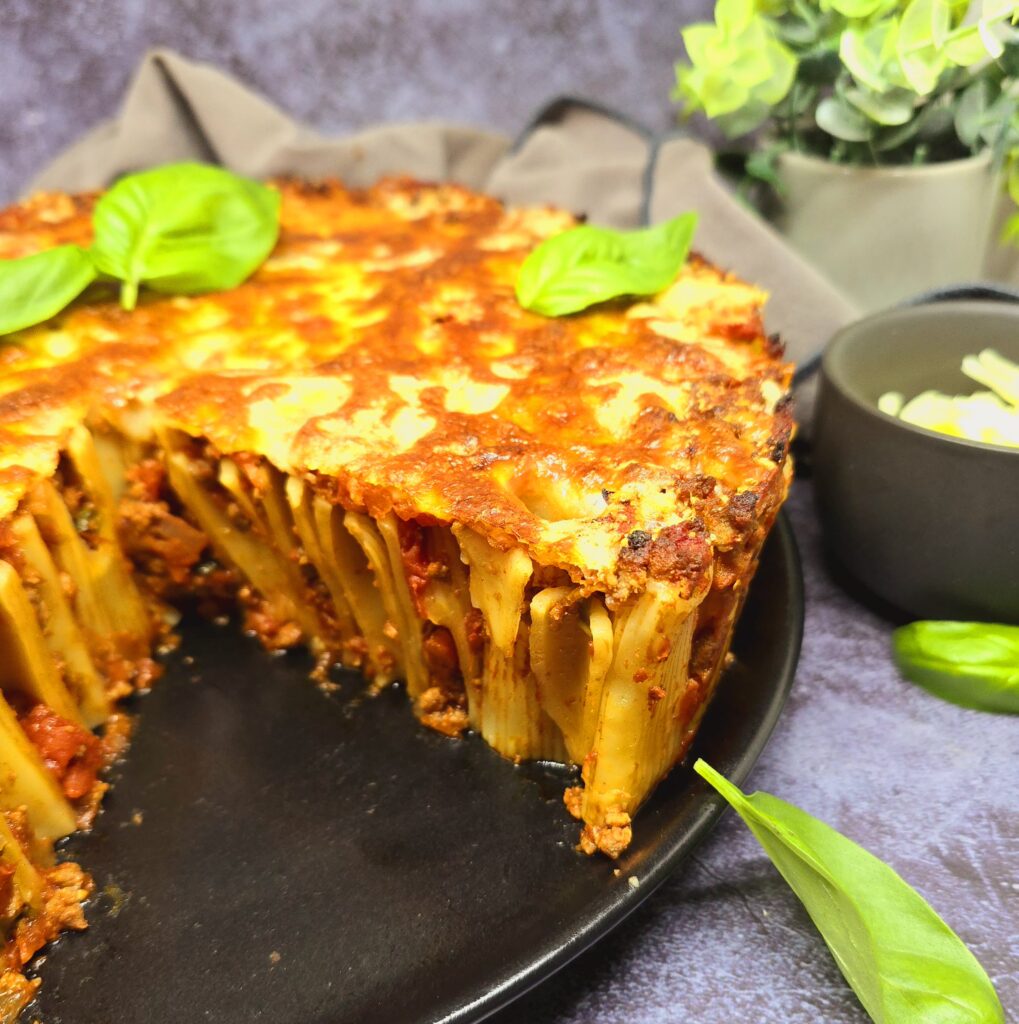 Gâteau de rigatonis à la bolognaise 1 Gâteau de rigatonis à la bolognaise