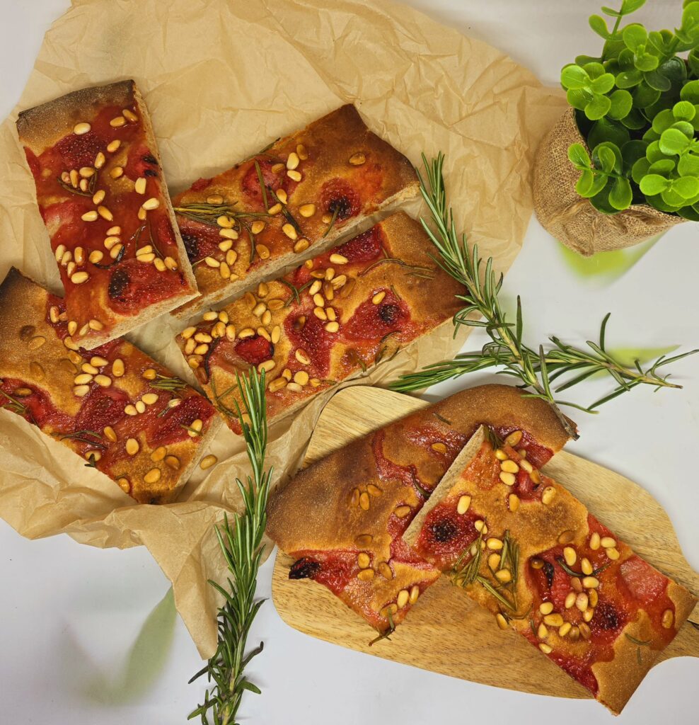 Focaccia aux fraises