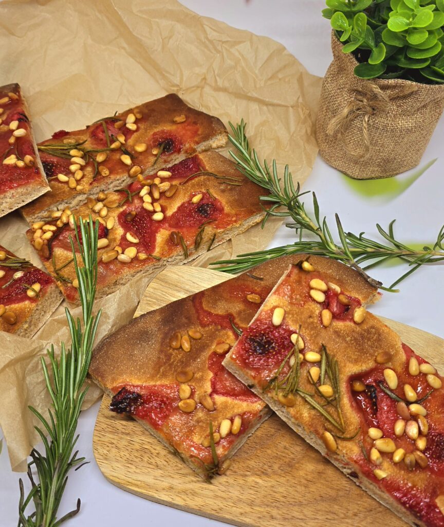 Focaccia aux fraises