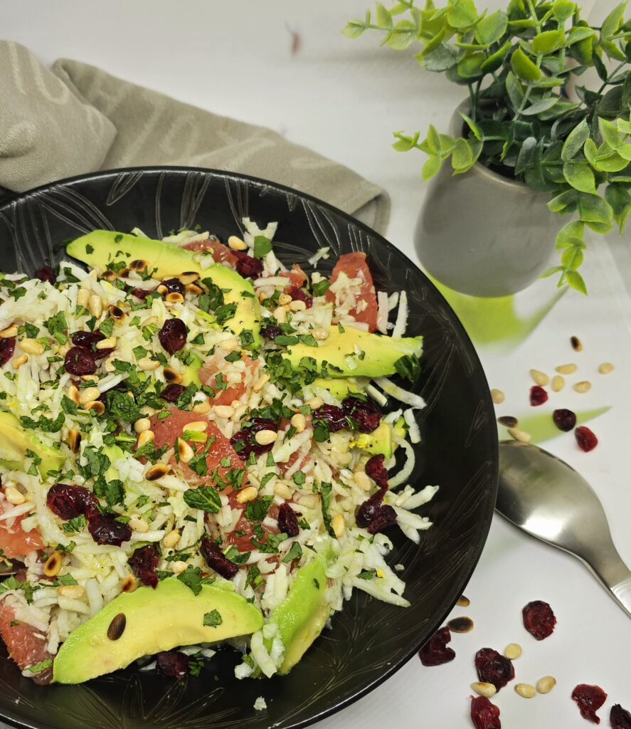 Salade de pomelo, fenouil et avocat