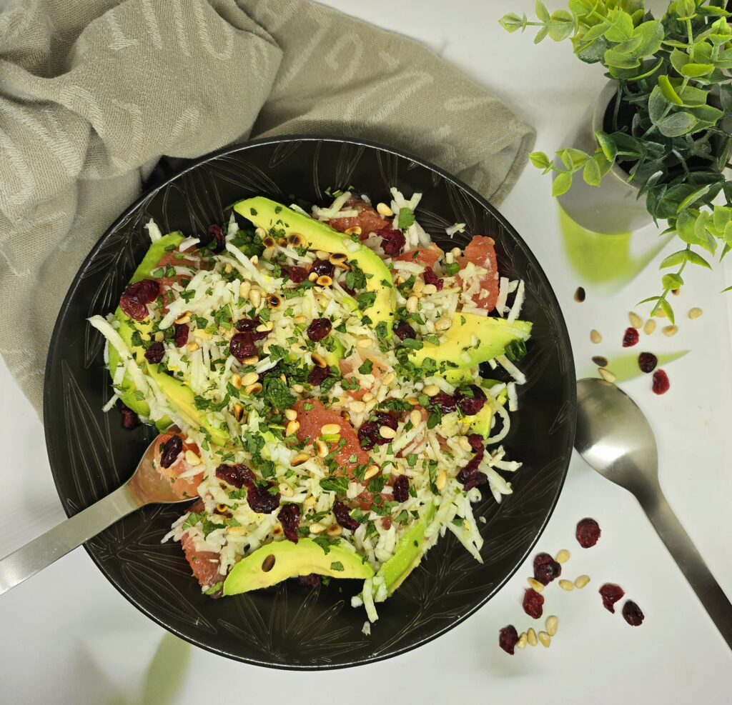 Salade de pomelo, fenouil et avocat