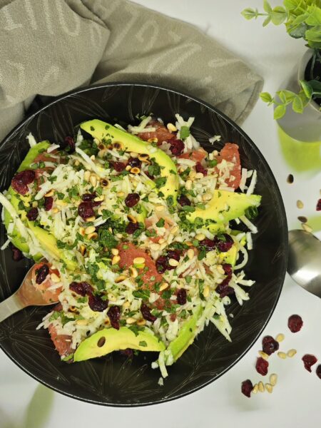 Salade de pomelo, fenouil et avocat