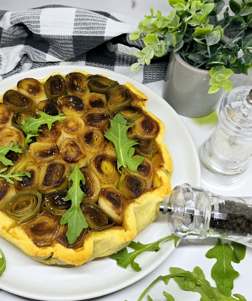 Tatin de poireaux rôtis 1 Tatin de poireaux rôtis