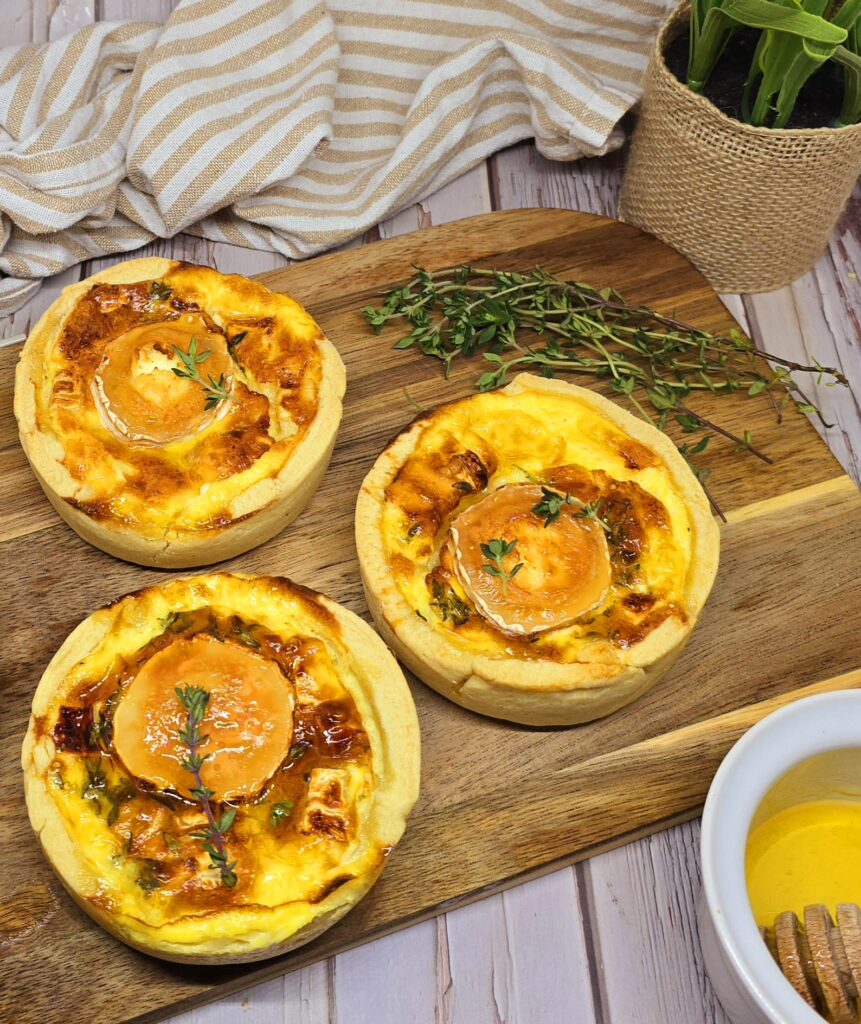 Quiches au chèvre et au thym 1 Quiches au chèvre et au thym