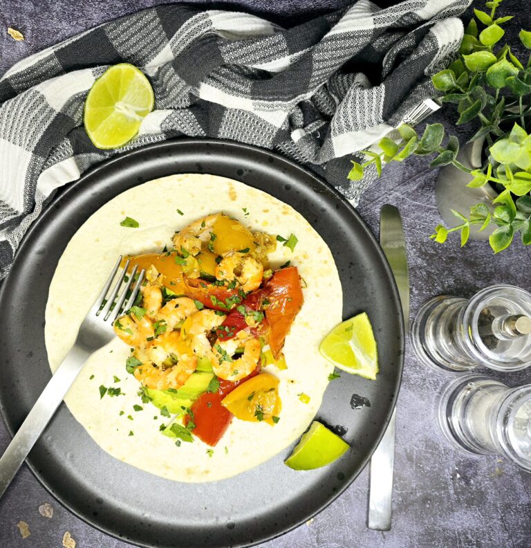 Fajitas aux crevettes express 111 Fajitas aux crevettes express