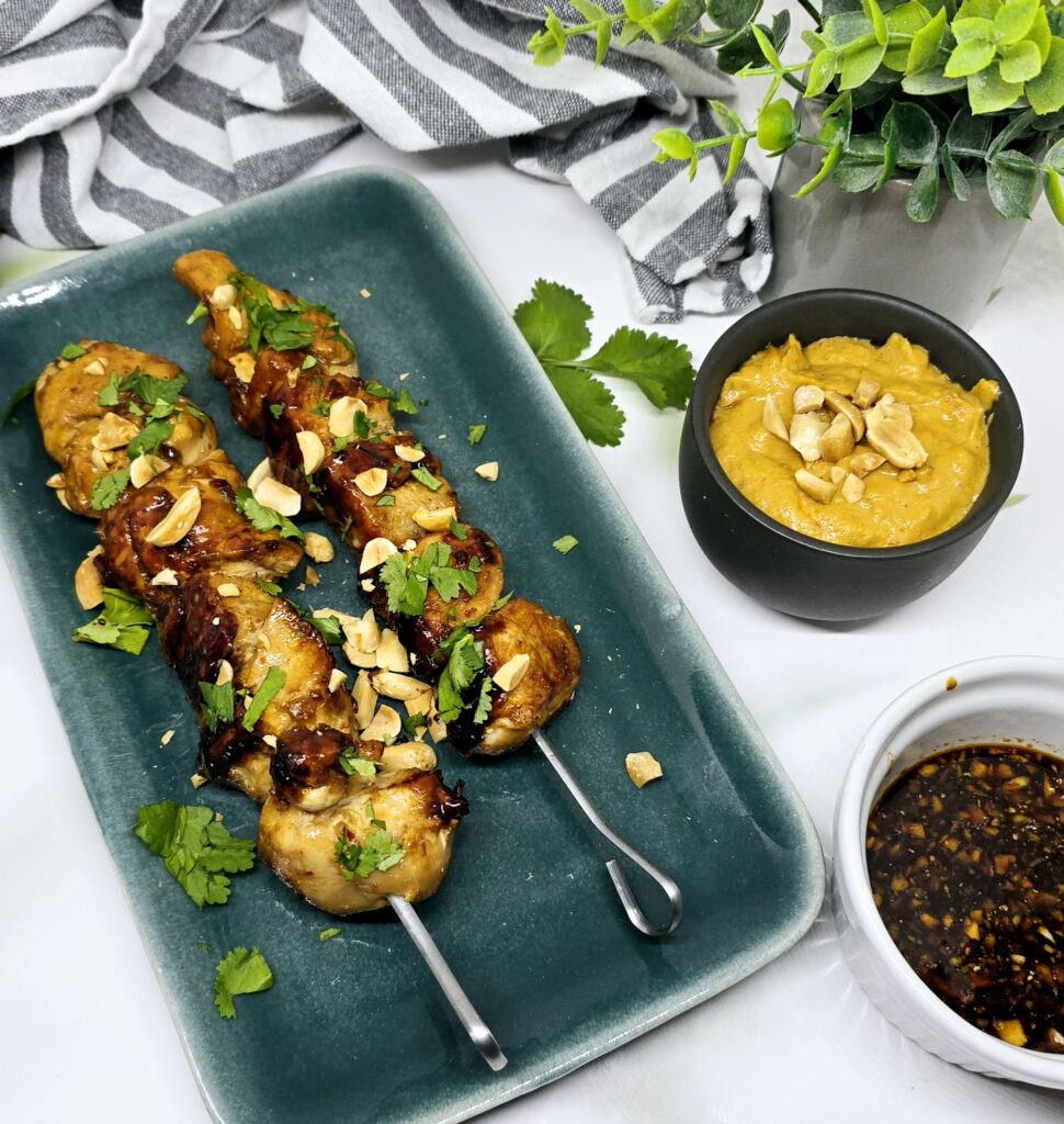 Brochettes de poulet Satay