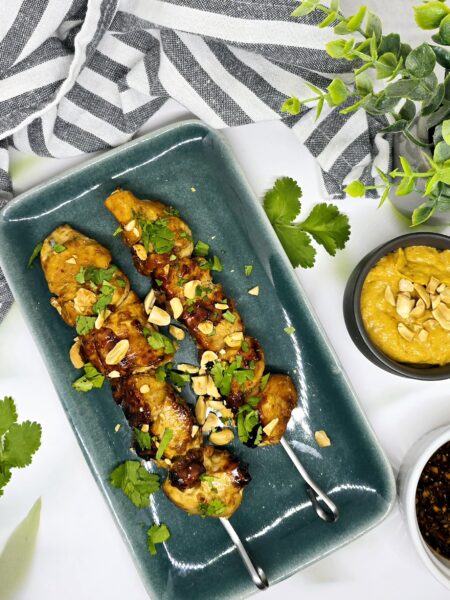 Brochettes de poulet Satay