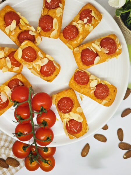 Financiers aux tomates cerises