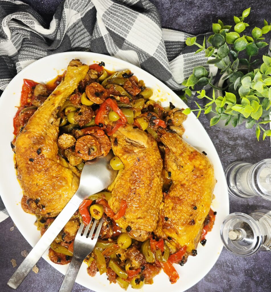 Poulet sauce tomate chorizo