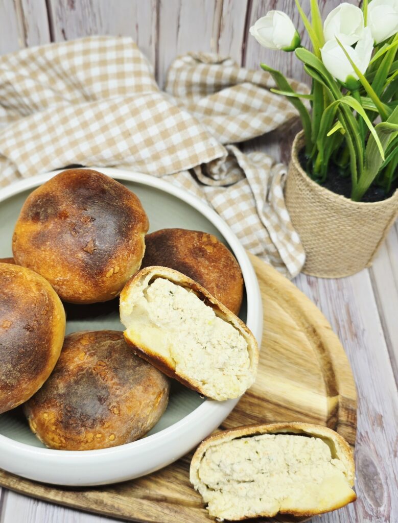 Buns aux rillettes de poulet 1 Buns aux rillettes de poulet