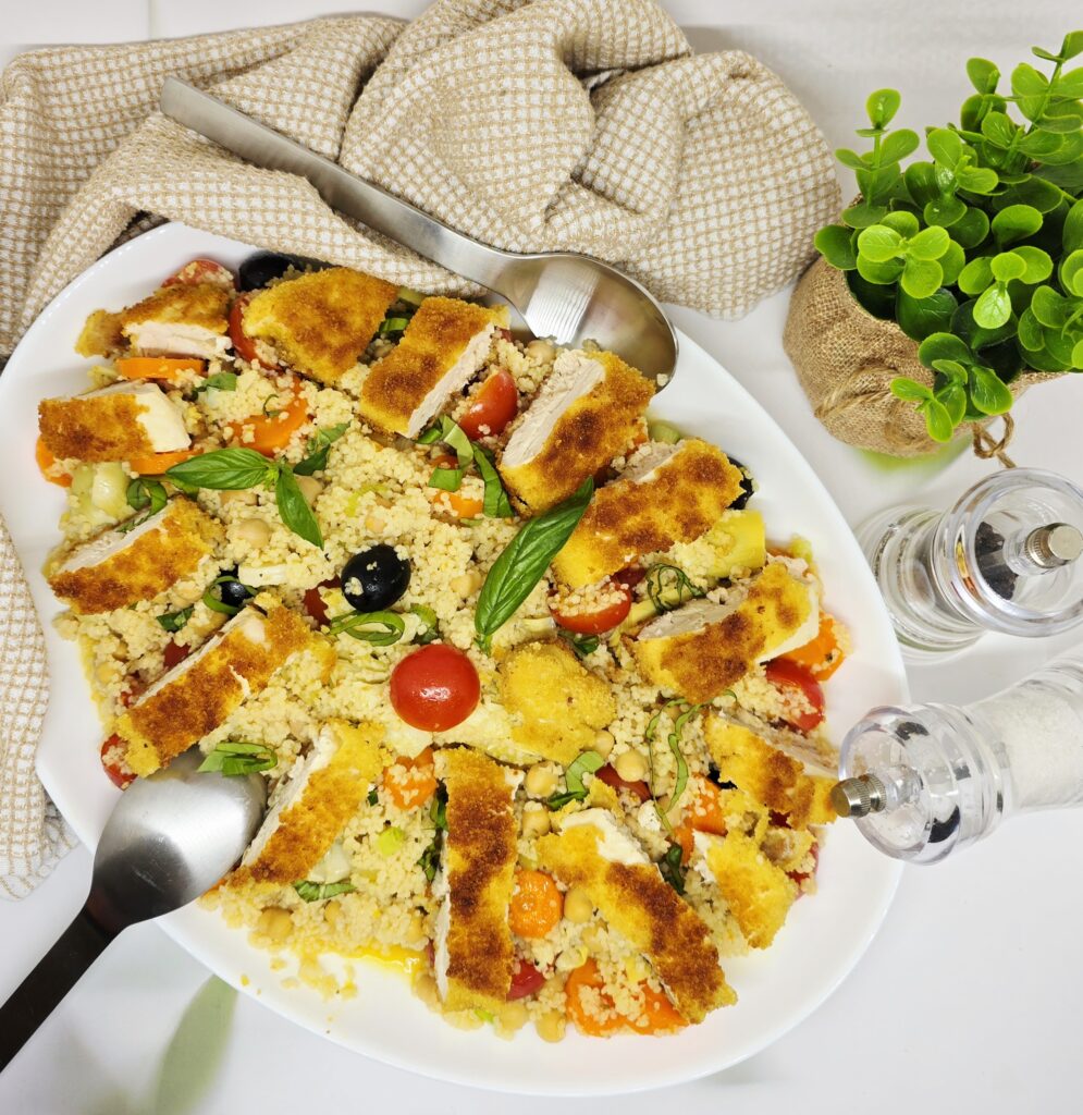 Salade méditerranéenne au poulet