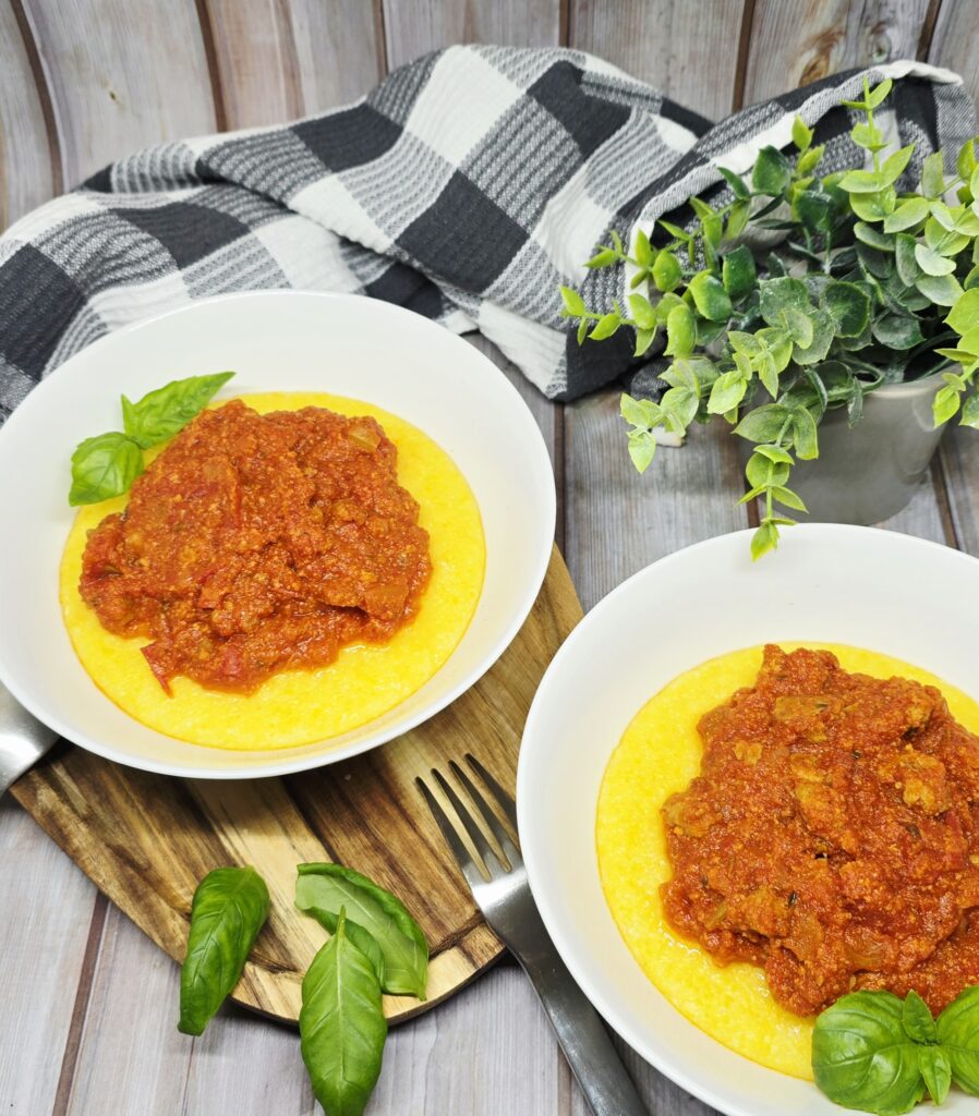 Polenta sauce ragù aux saucisses 1 Polenta sauce ragù aux saucisses