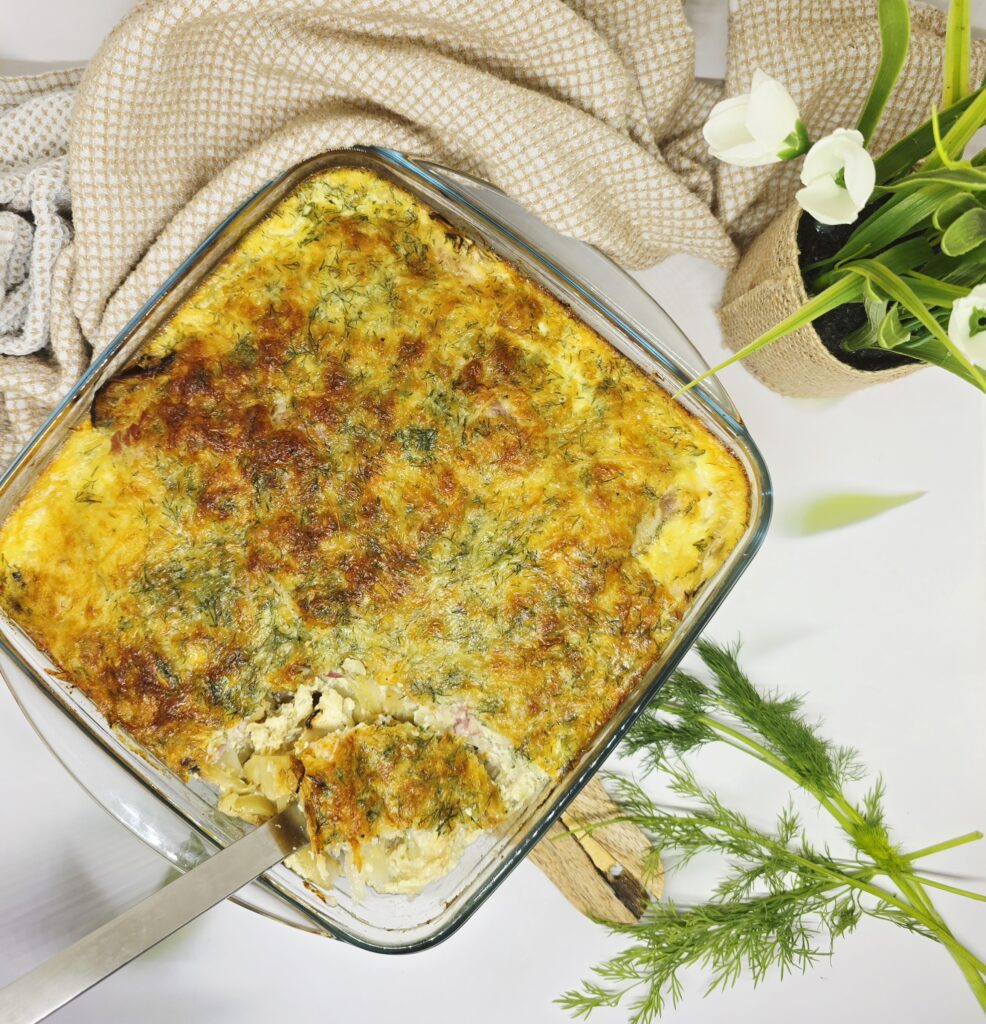 Quiche sans pâte au fenouil, coppa et comté