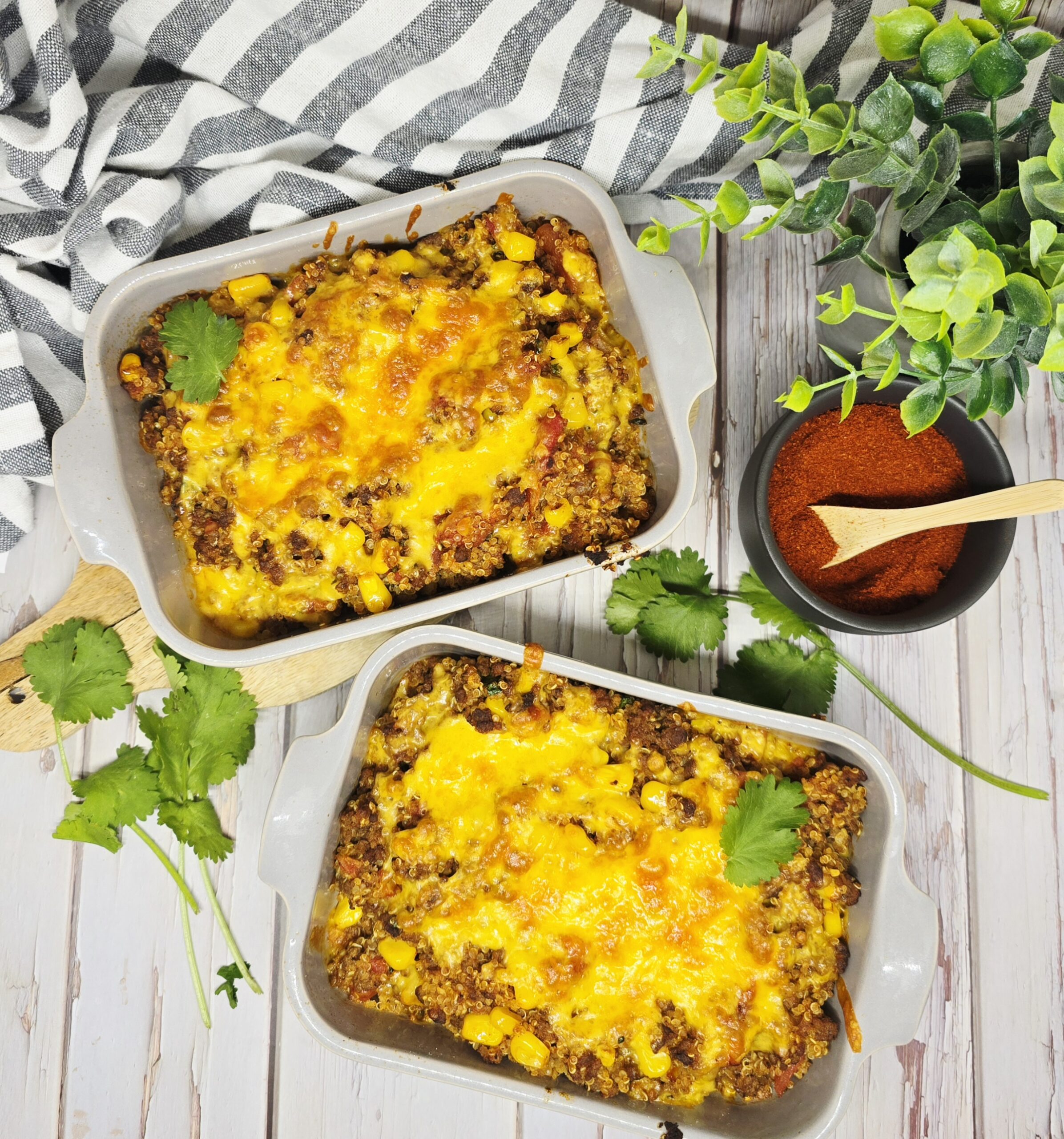 Gratin de quinoa et de bœuf à la mexicaine