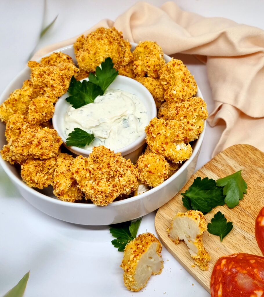 Beignets de chou-fleur au chorizo croustillants et gourmands