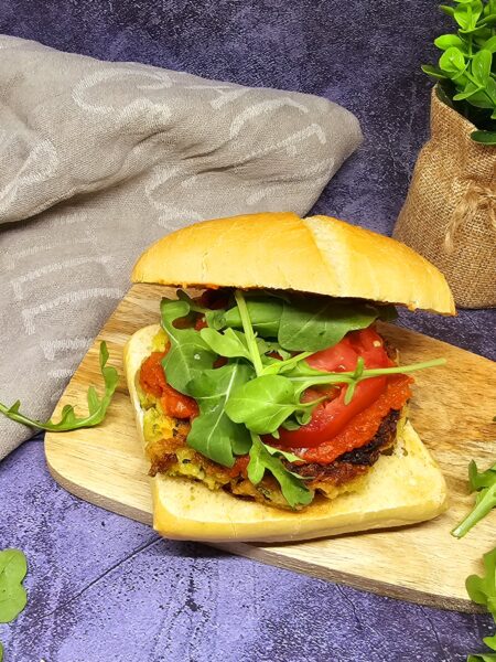 Burger végétarien à la courgette