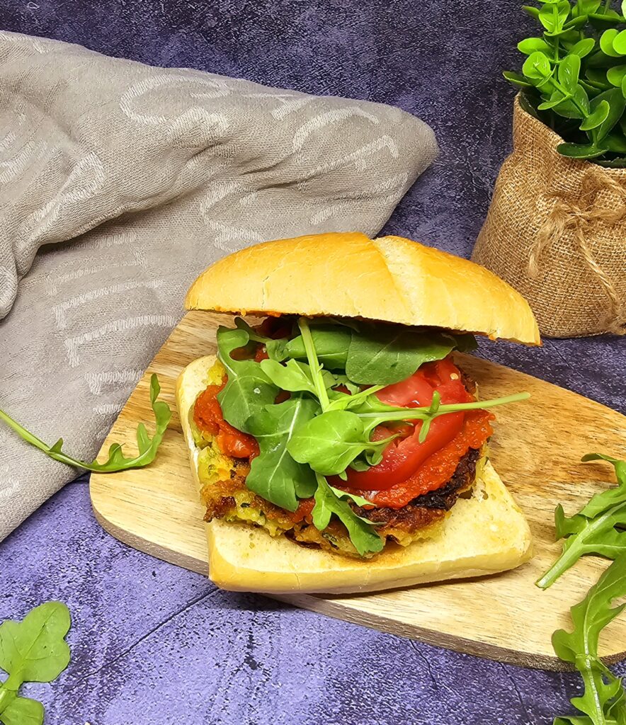 Burger végétarien à la courgette