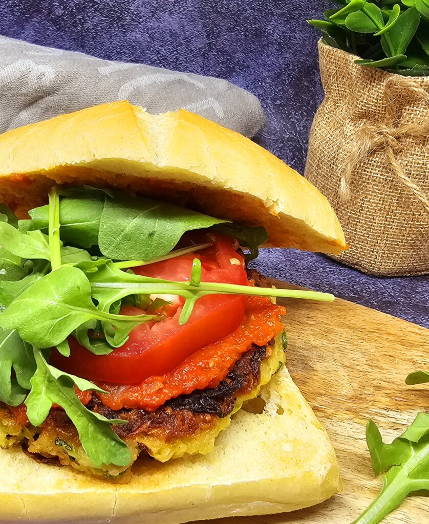 Burger végétarien à la courgette