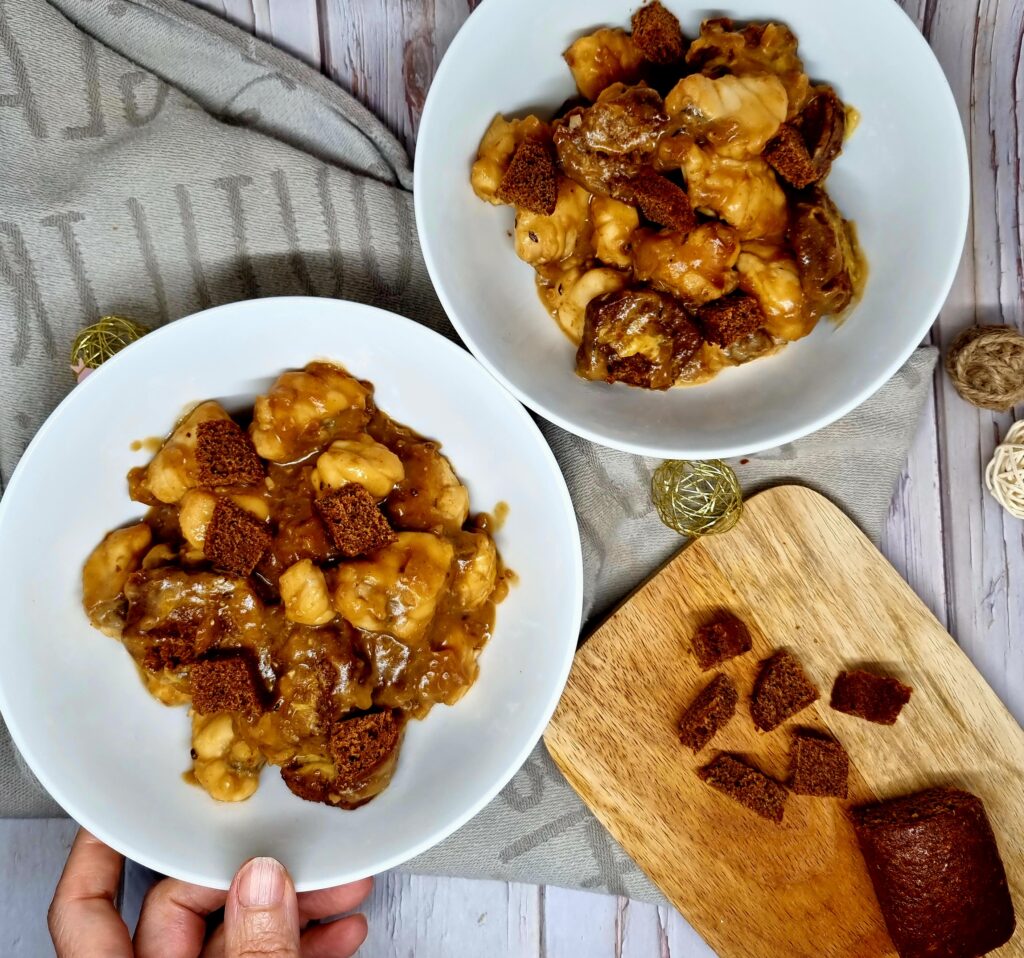 Carbonnade de lotte à la bière de Noël et pain d’épices – Recette festive et originale