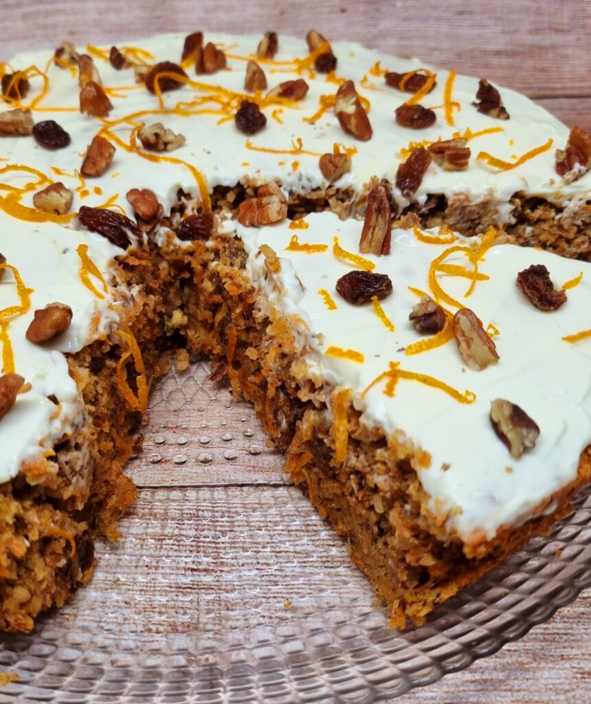 Carrot cake moelleux au glaçage cream cheese 1 Carrot cake moelleux au glaçage cream cheese