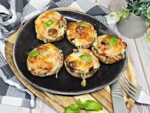 Champignons farcis façon pizza