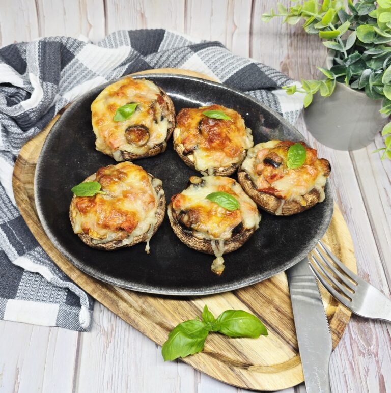 Champignons farcis façon pizza 18 Champignons farcis façon pizza