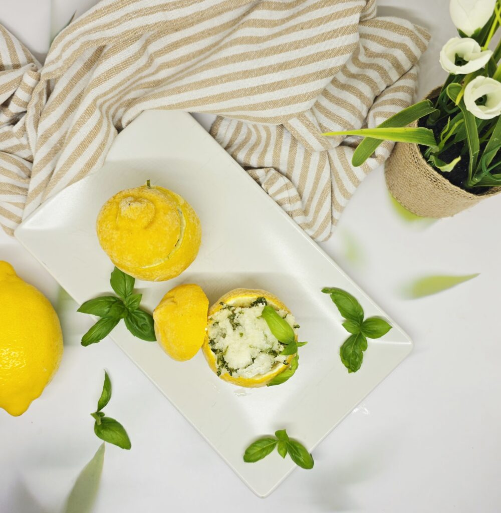 Citrons givrés au basilic