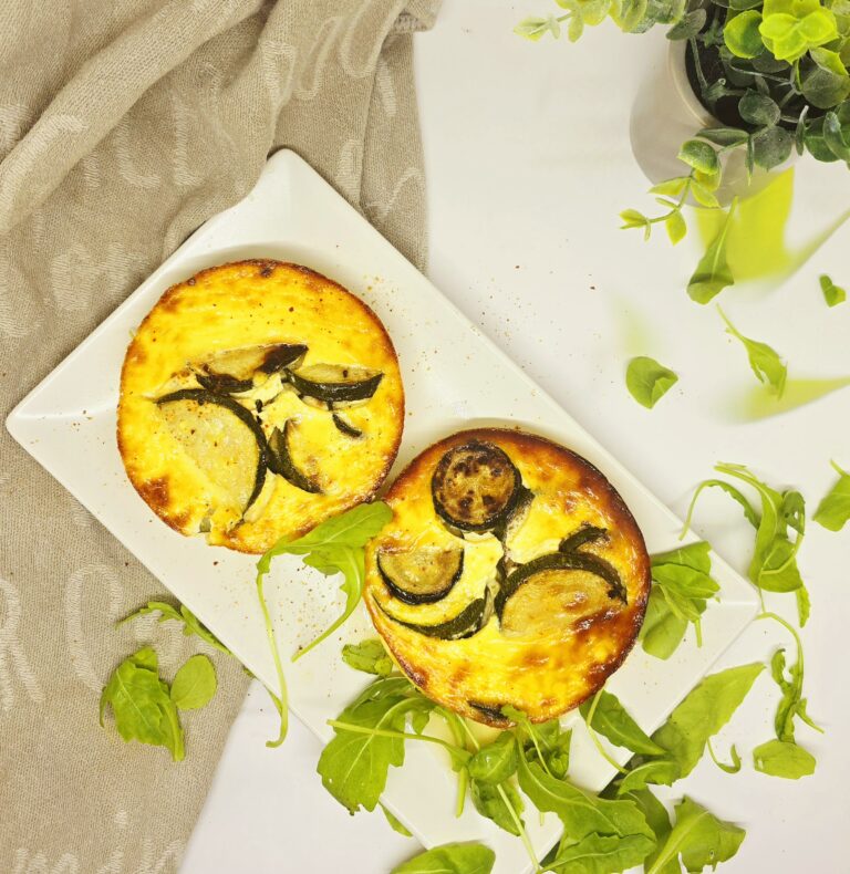 Clafoutis courgettes, chèvre et roquette 33 Clafoutis courgettes, chèvre et roquette