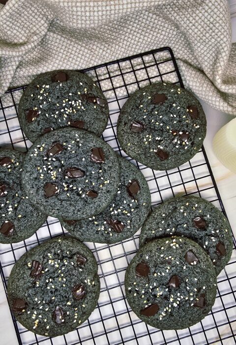 Cookies au sésame noir