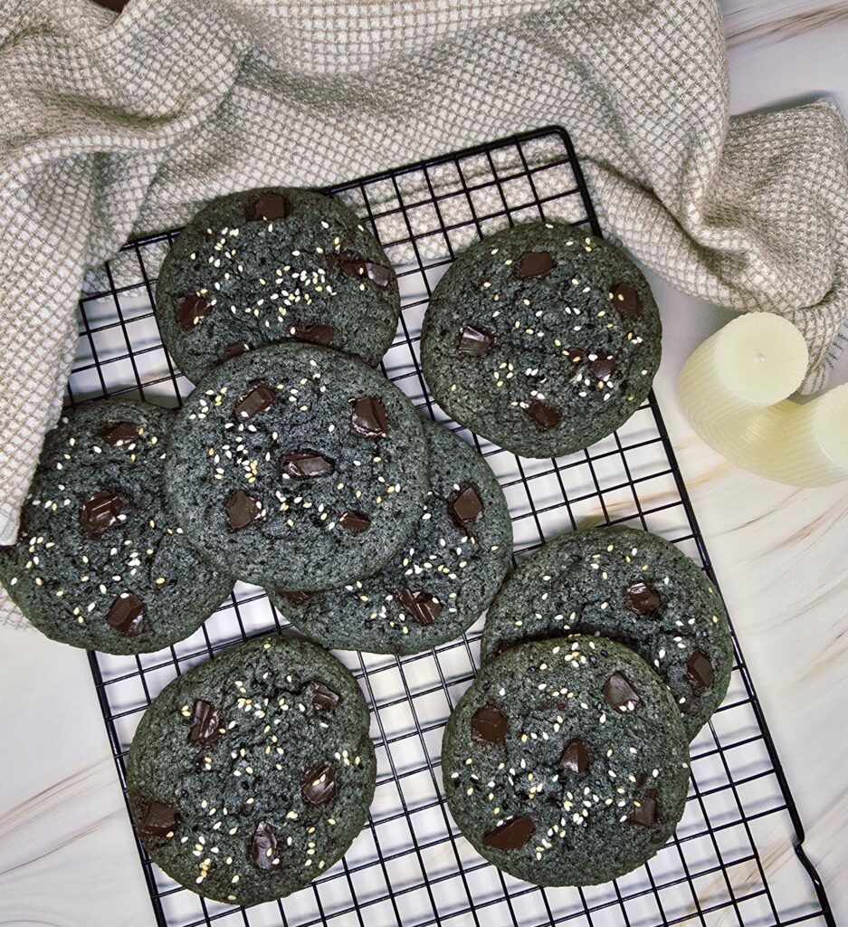 Cookies au sésame noir