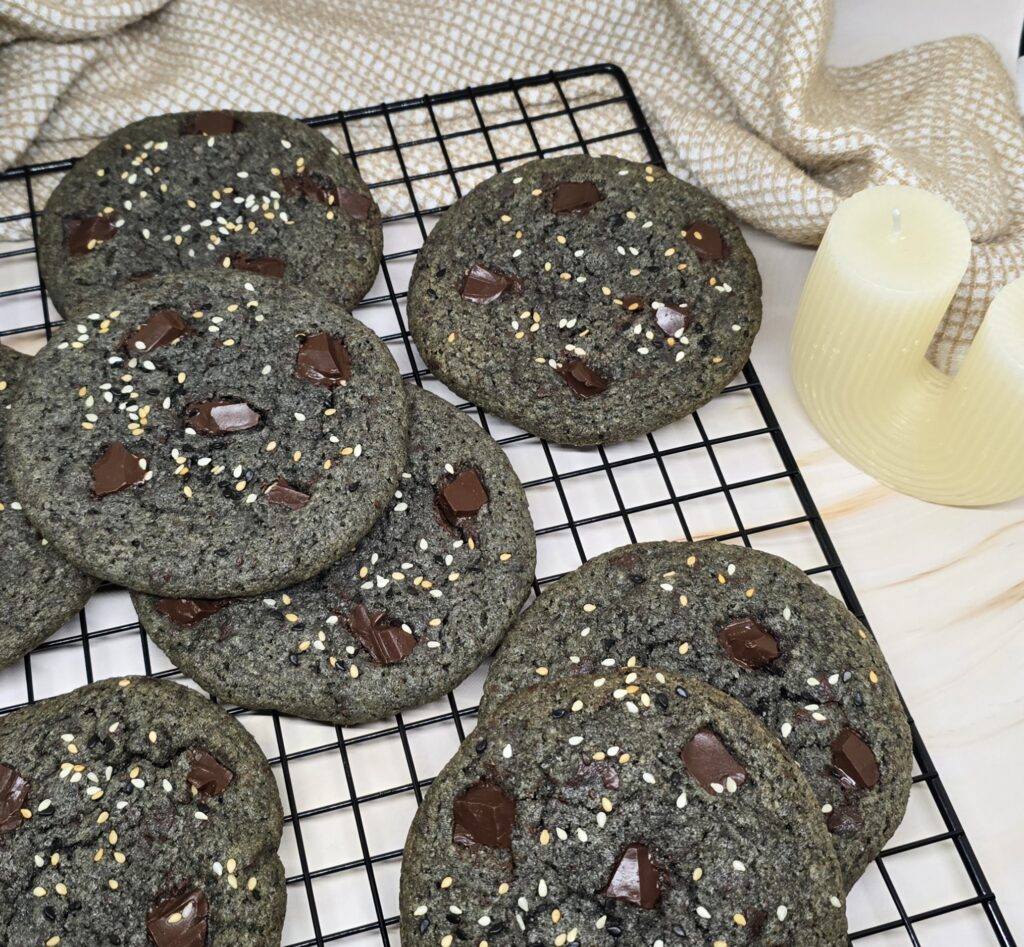 Cookies au sésame noir