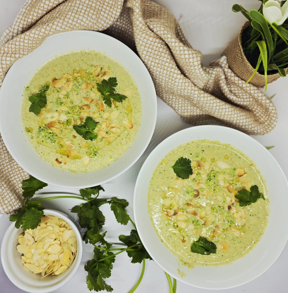 Crème de brocoli aux amandes