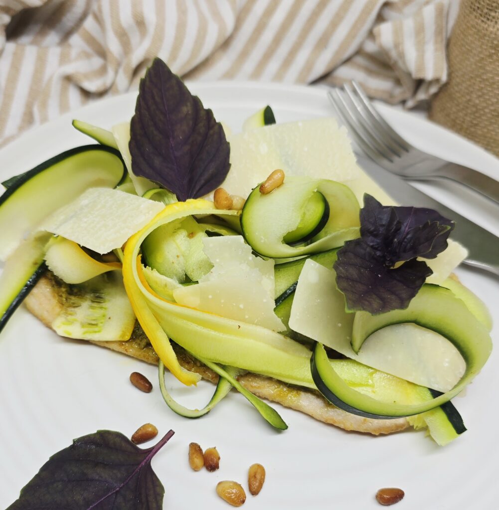 Escalopes de dinde, pesto et courgettes