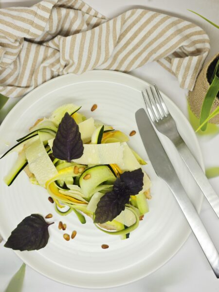 Escalopes de dinde, pesto et courgettes